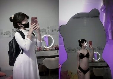 Chuyện phòng the với Thu Hiền áo dài cực kỳ kích thích