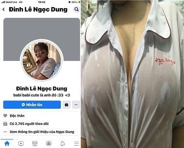 Học sinh cấp ba Đinh Thị Ngọc Dung đúng là một cô gái nổi bật